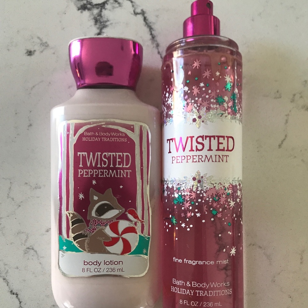 Bath and body works lotion and body spray